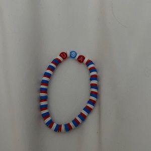 This is our bracelet represented by Fourth of July!